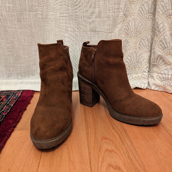 Platform Suede Boots - Picture 3 of 5